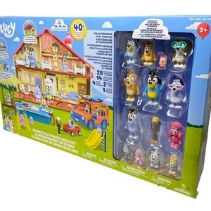 Bluey Ultimate Mega Set Rare 2 Playsets 14 Figures